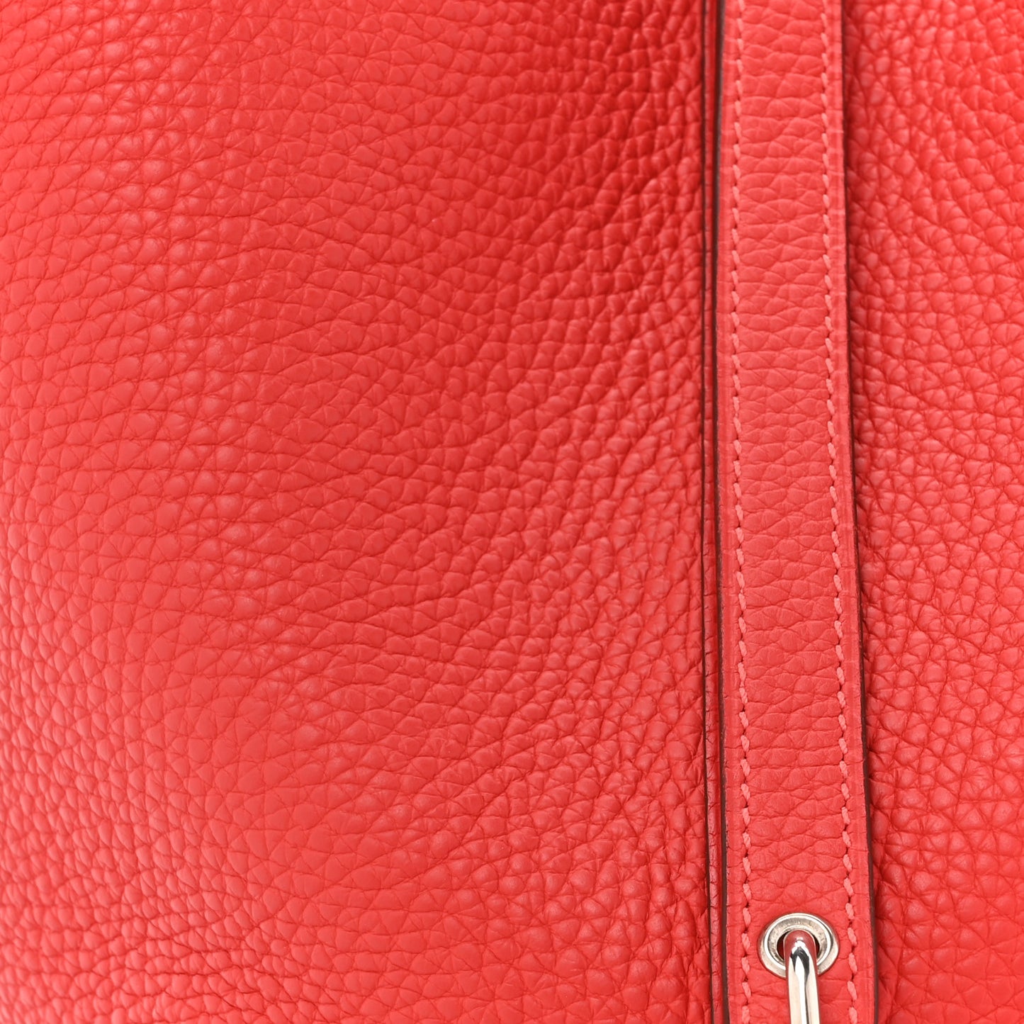 Taurillon Clemence Picotin Lock 22 MM Rouge Pivoine