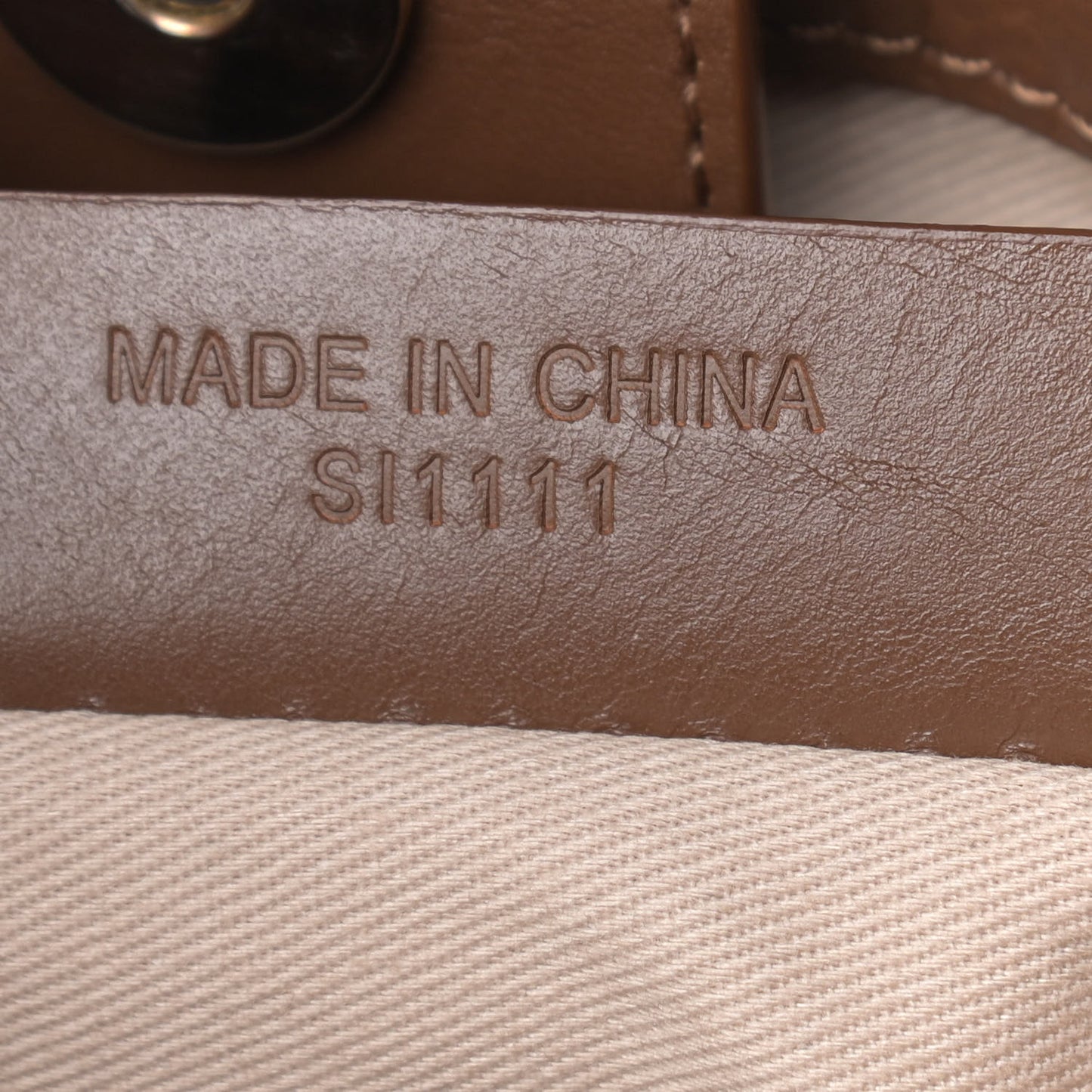 Lambskin Satchel Brown