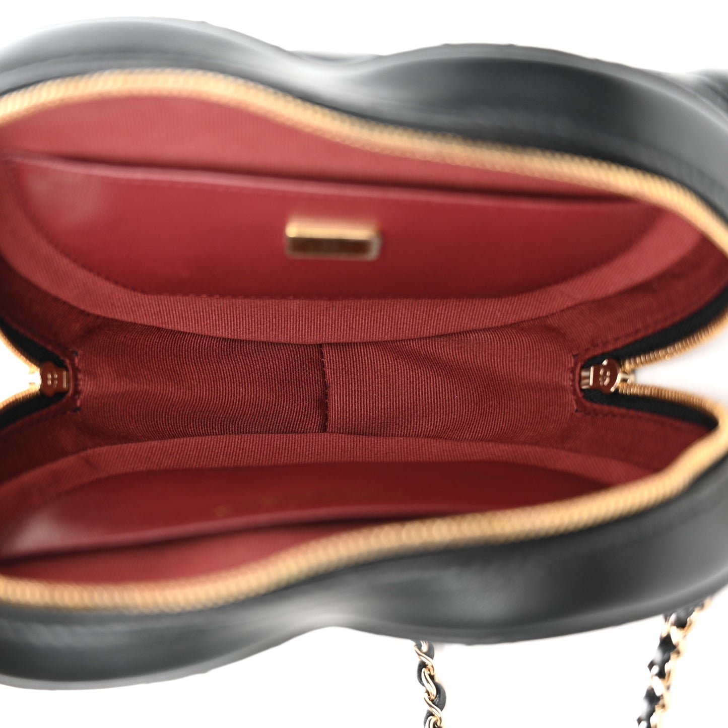 Lambskin Quilted CC In Love Heart Bag Black