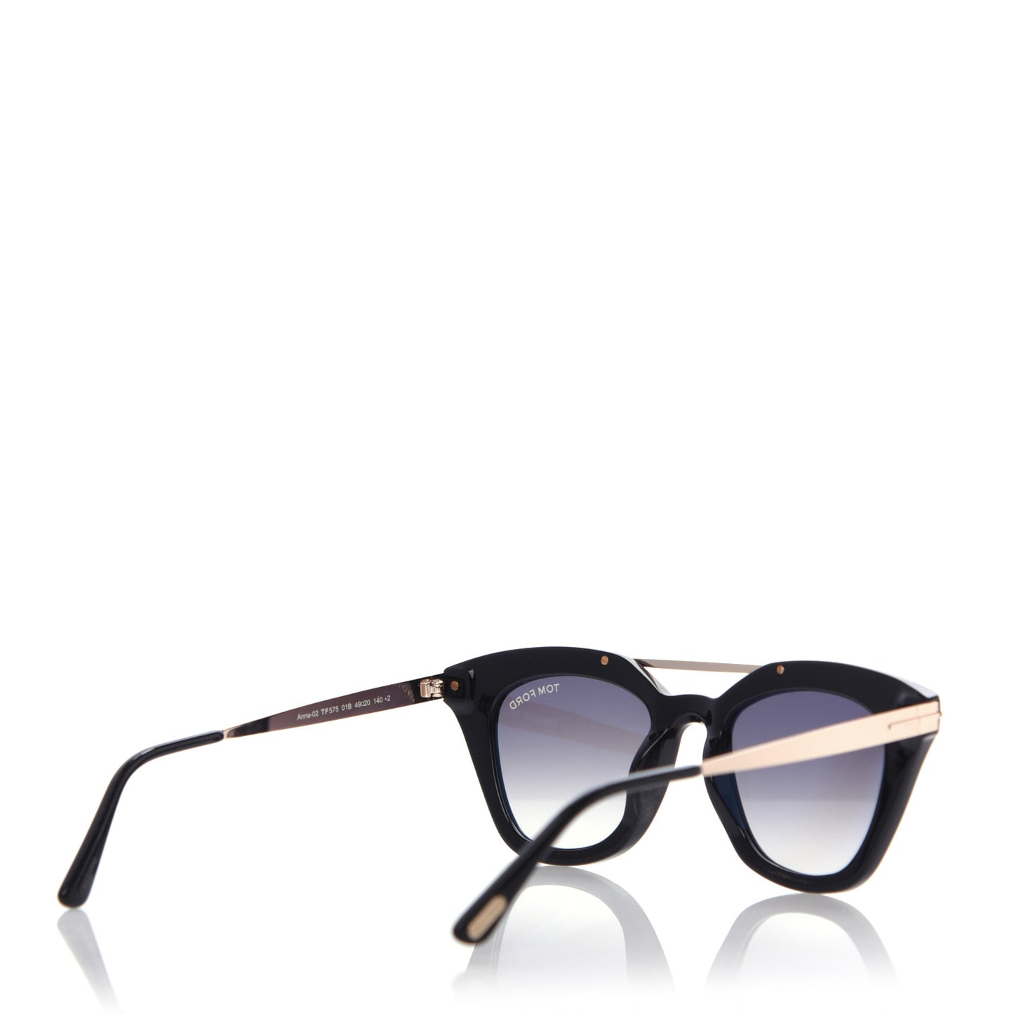 Acetate Anna Sunglasses TF575 Black