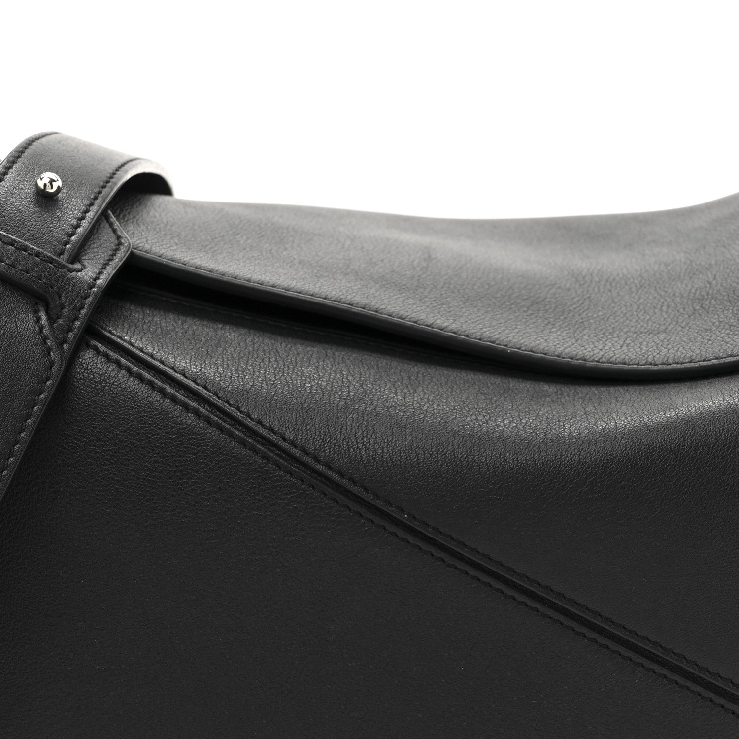 Loewe Calfskin Medium Puzzle Edge Bag Black 8 of 12