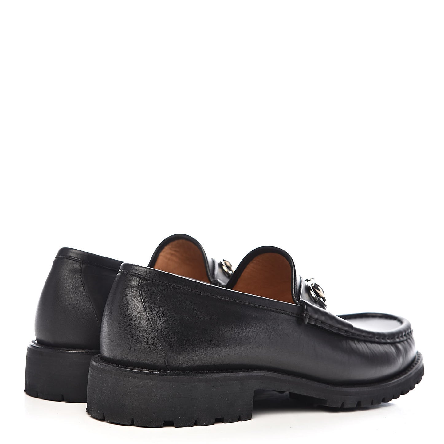 Laredo Calfskin Mens Horsebit Loafers 11 Black