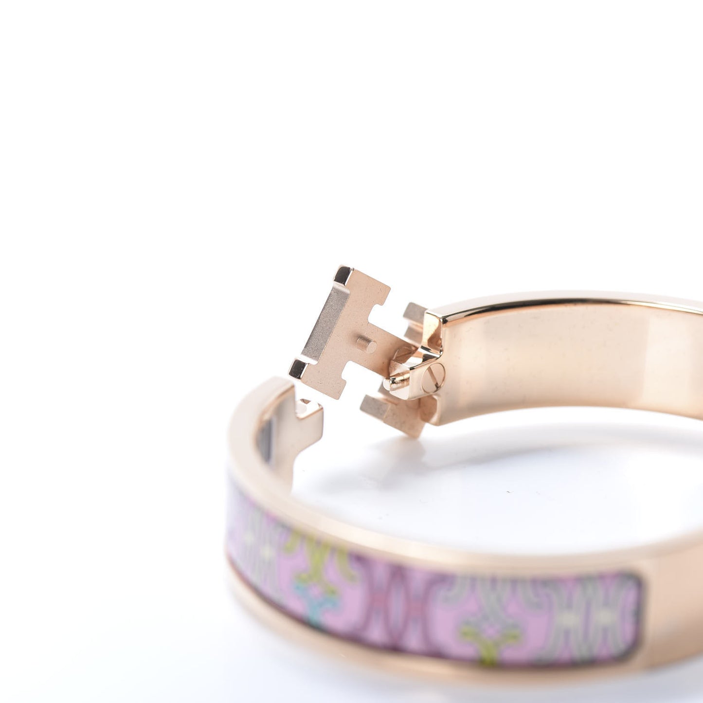 Enamel Narrow Print H Lift Clic Clac H Bracelet Color Patch