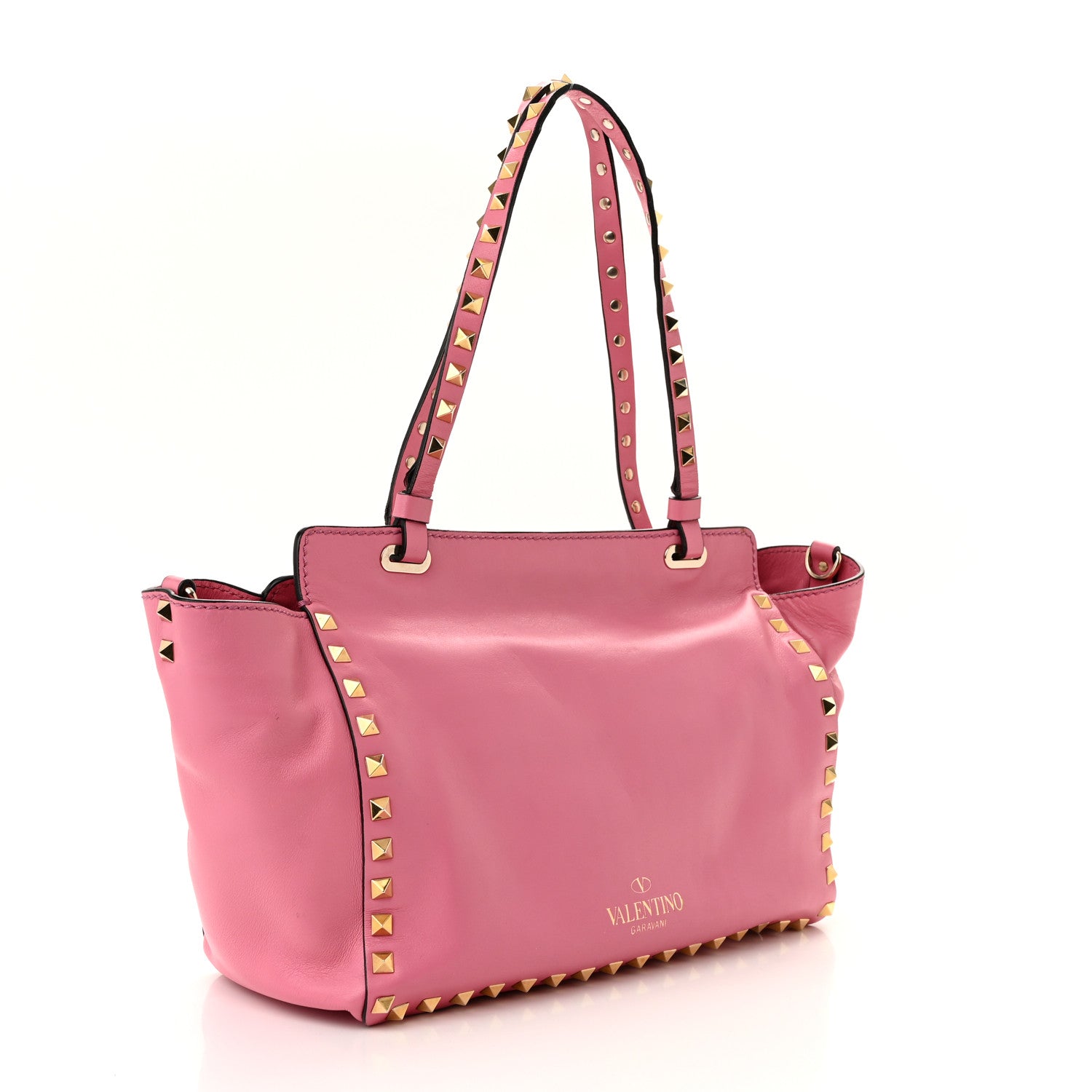 Valentino Garavani Vitello Small Rockstud Tote Ninphea 3 of 10