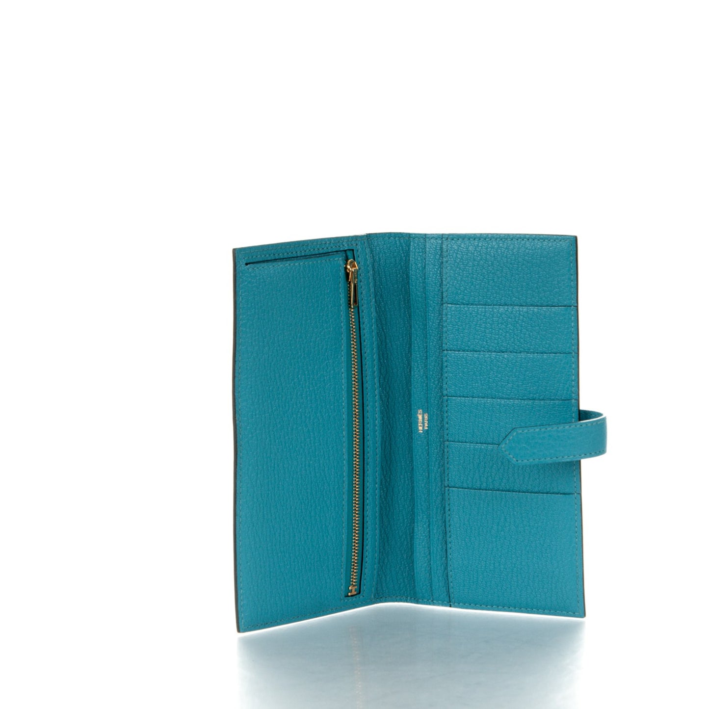 Chevre Mysore Bearn Wallet Turquoise