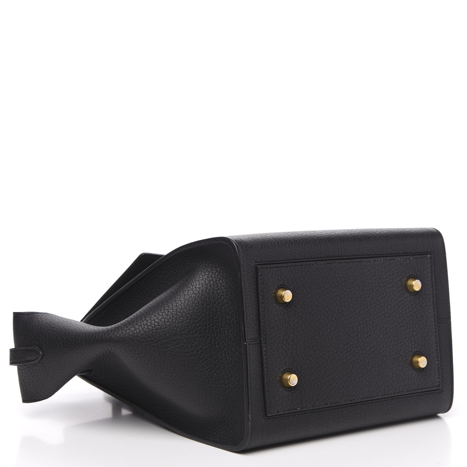 Celine Crisped Calfskin Small Tie Knot Tote Black 4 of 11