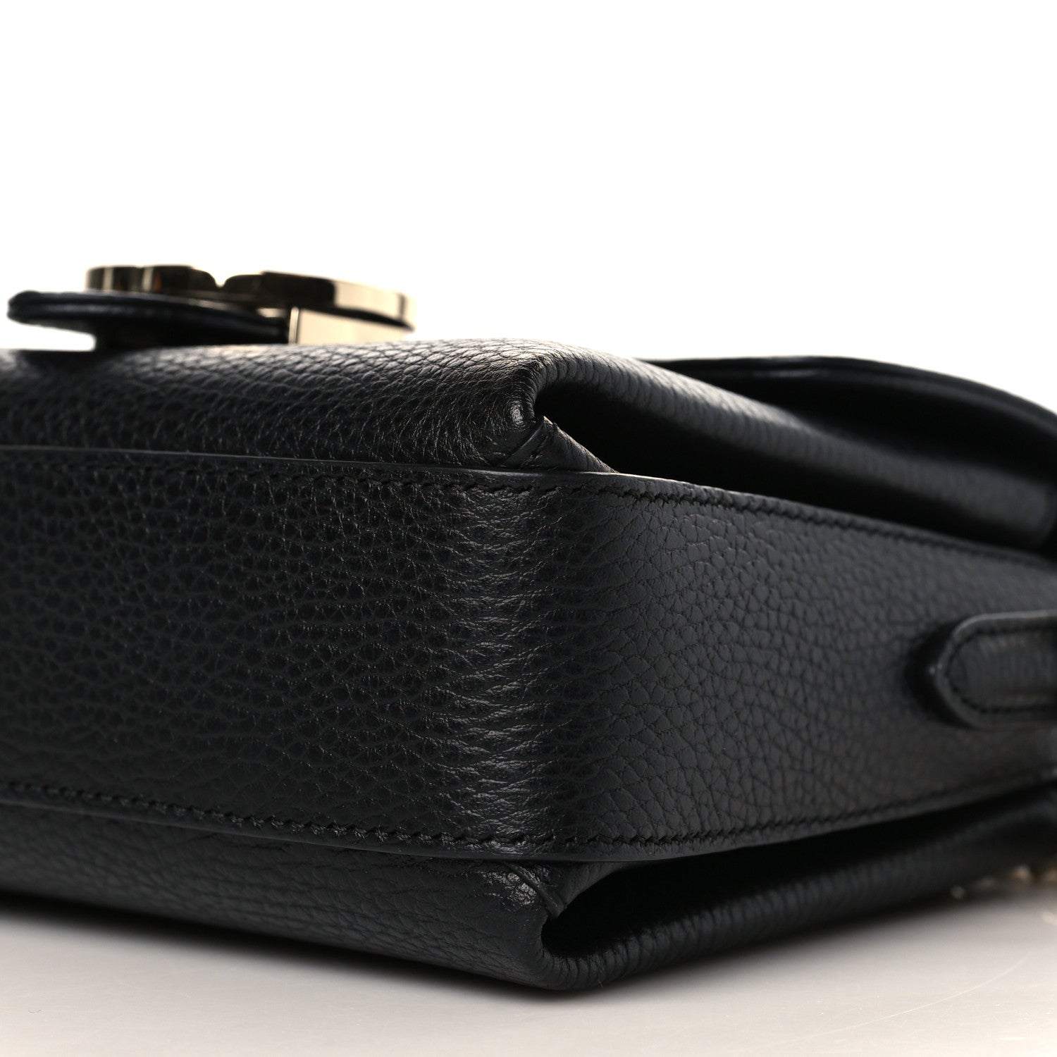 Gucci Dollar Calfskin Interlocking G Crossbody Bag Black 9 of 9