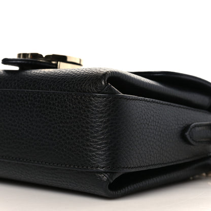Gucci Dollar Calfskin Interlocking G Crossbody Bag Black 9 of 9