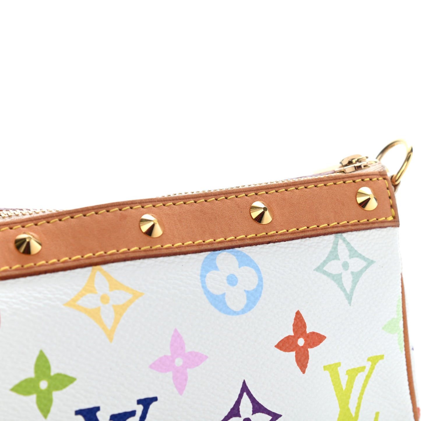 Monogram Multicolor Pochette Accessories White
