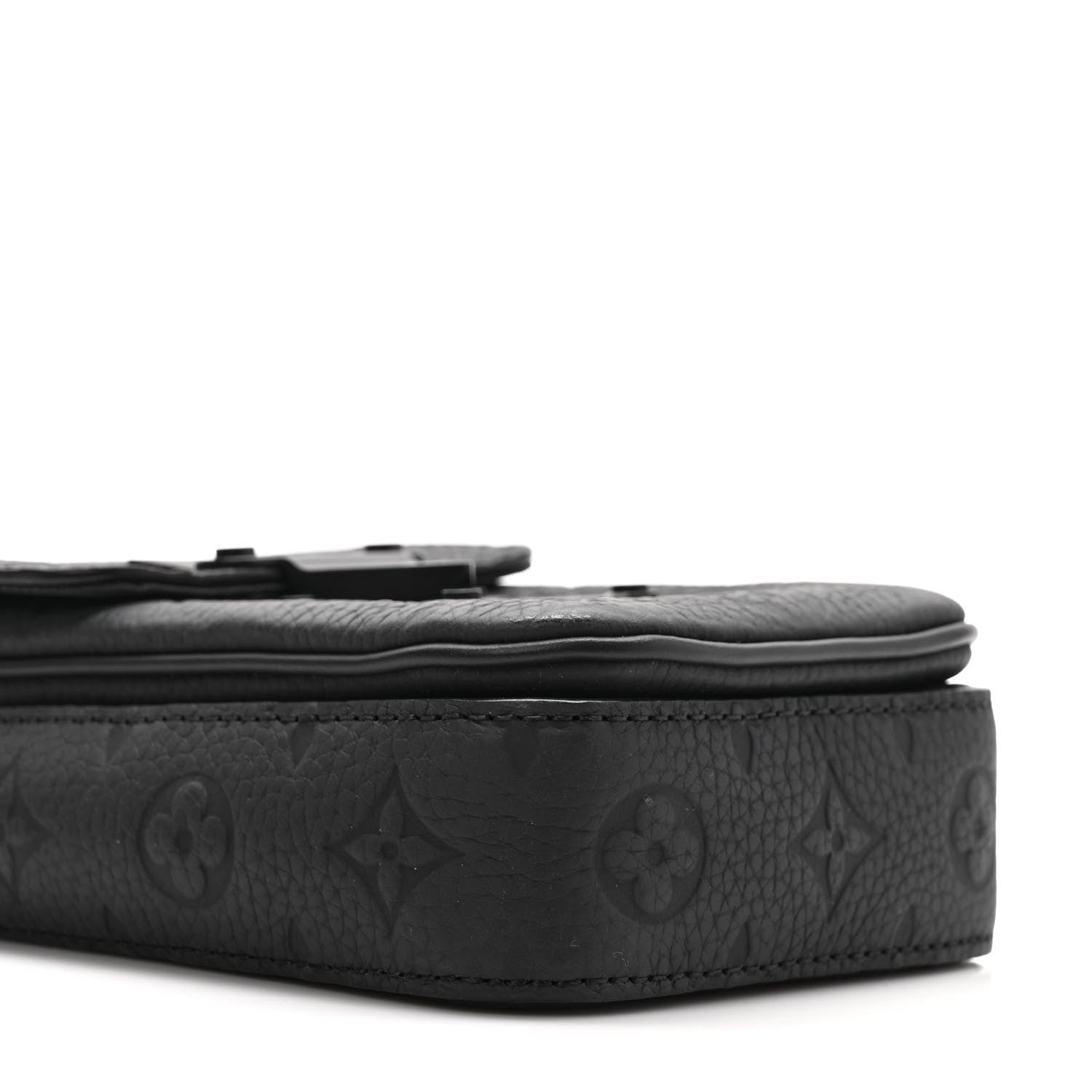 Louis Vuitton Taurillon Monogram S Lock Wearable Wallet Black 7 of 8