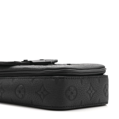 Louis Vuitton Taurillon Monogram S Lock Wearable Wallet Black 7 of 8