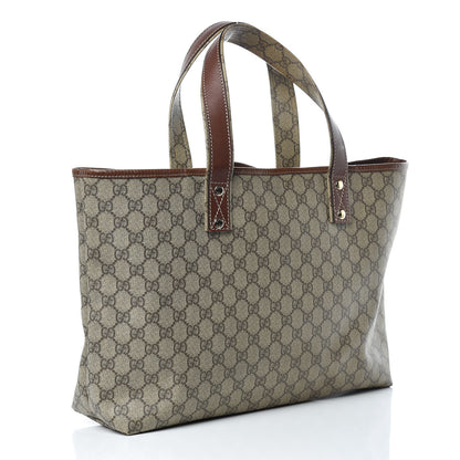 Gucci GG Plus Monogram Medium Signature Web Loop Tote Brown 3 of 10