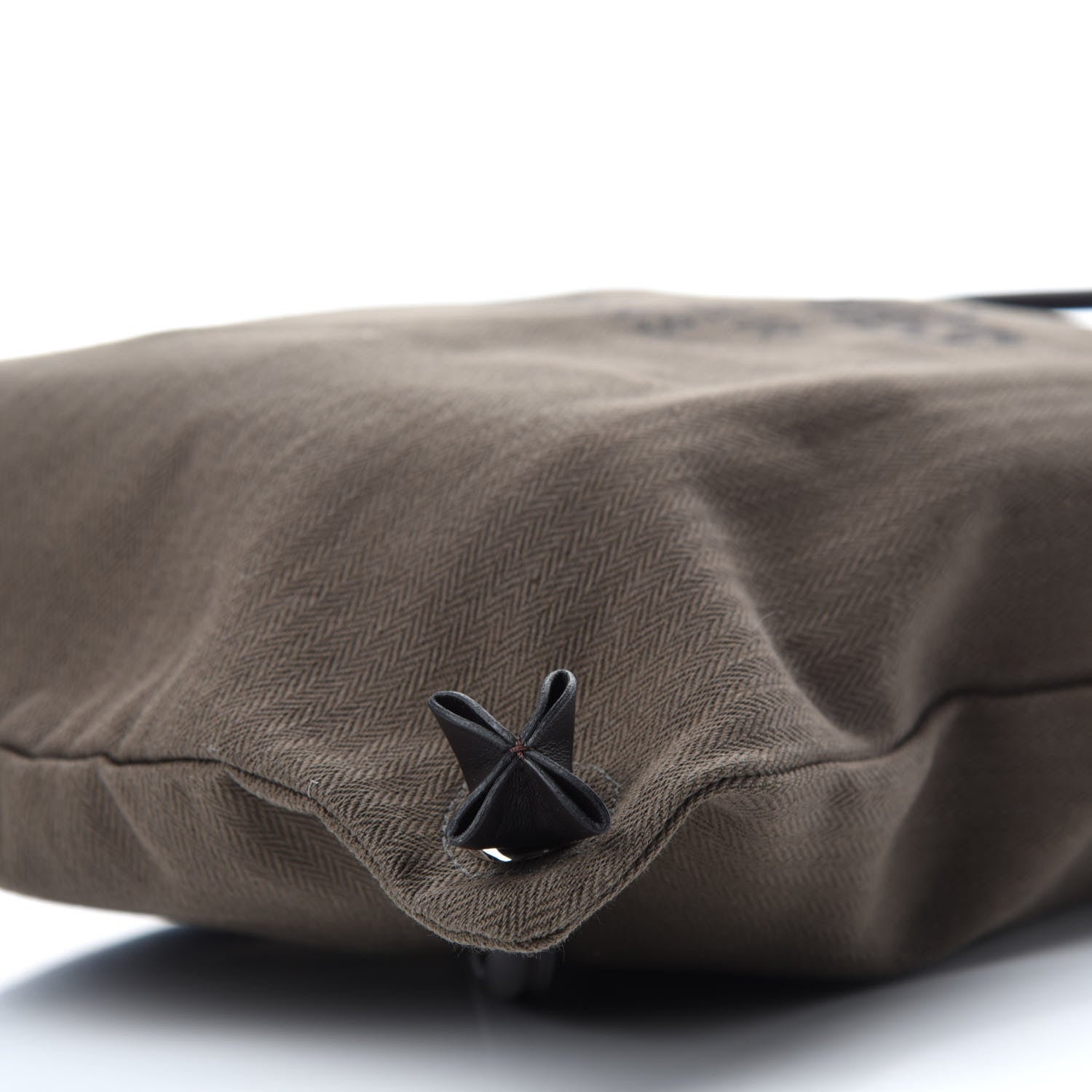 Hermes Herringbone Canvas Swift Maline Bag Kaki Ebene 7 of 9