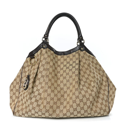 Gucci Monogram Large Sukey Tote Dark Brown 1 of 14