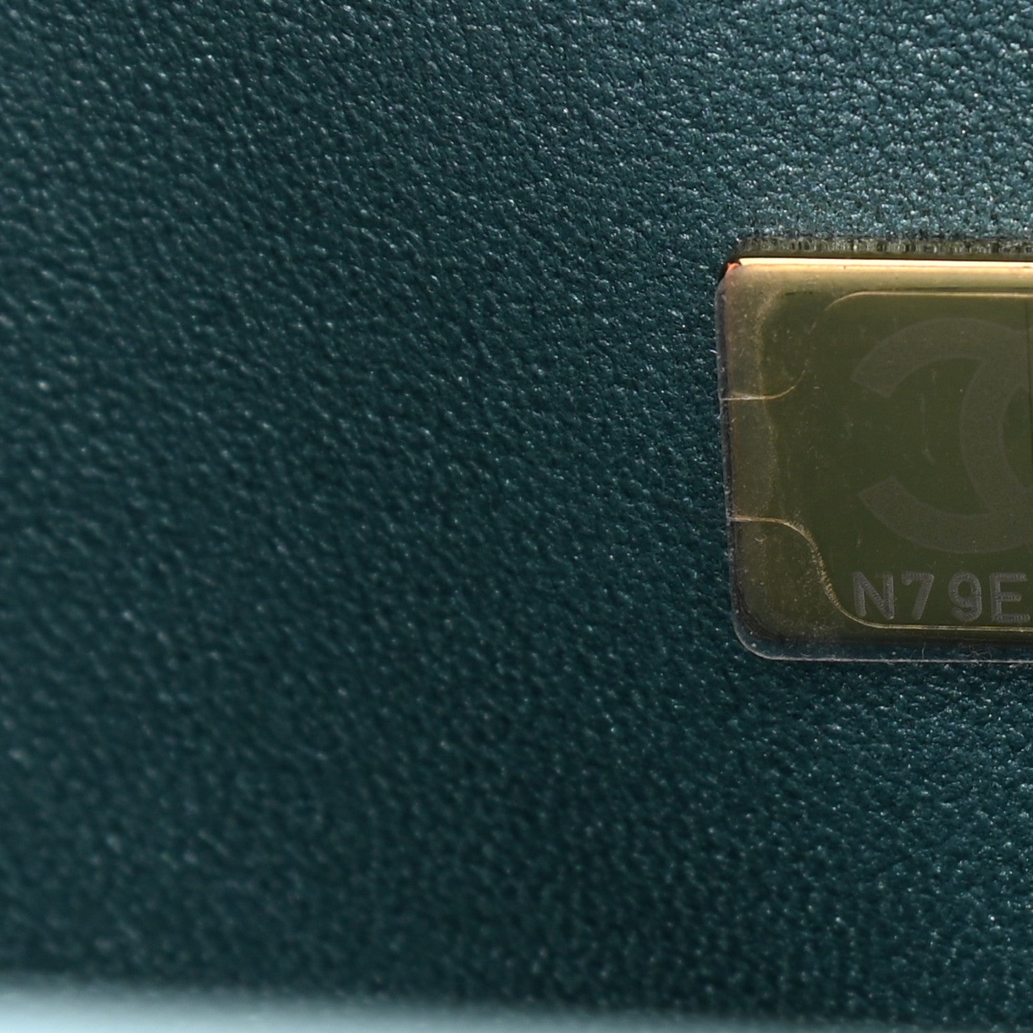 Chanel Iridescent Caviar Quilted Medium Double Flap Green 7 of 9