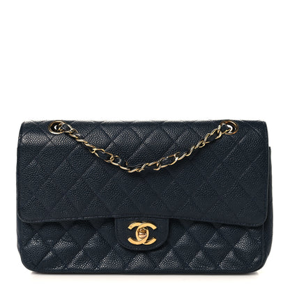 Chanel Caviar Quilted Small Double Flap Navy 1 of 10