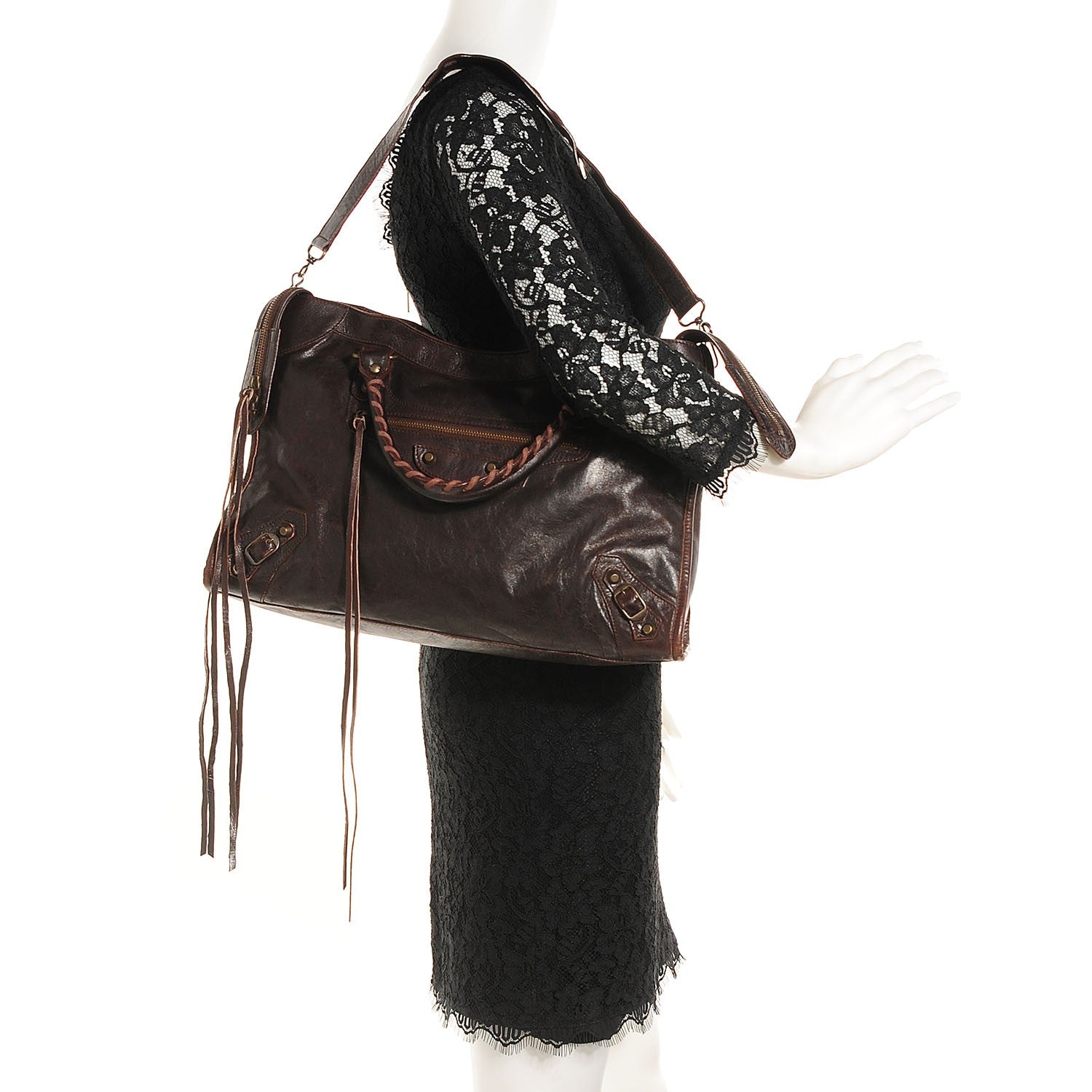 Balenciaga Chevre Classic Hardware City Chocolate 2 of 15