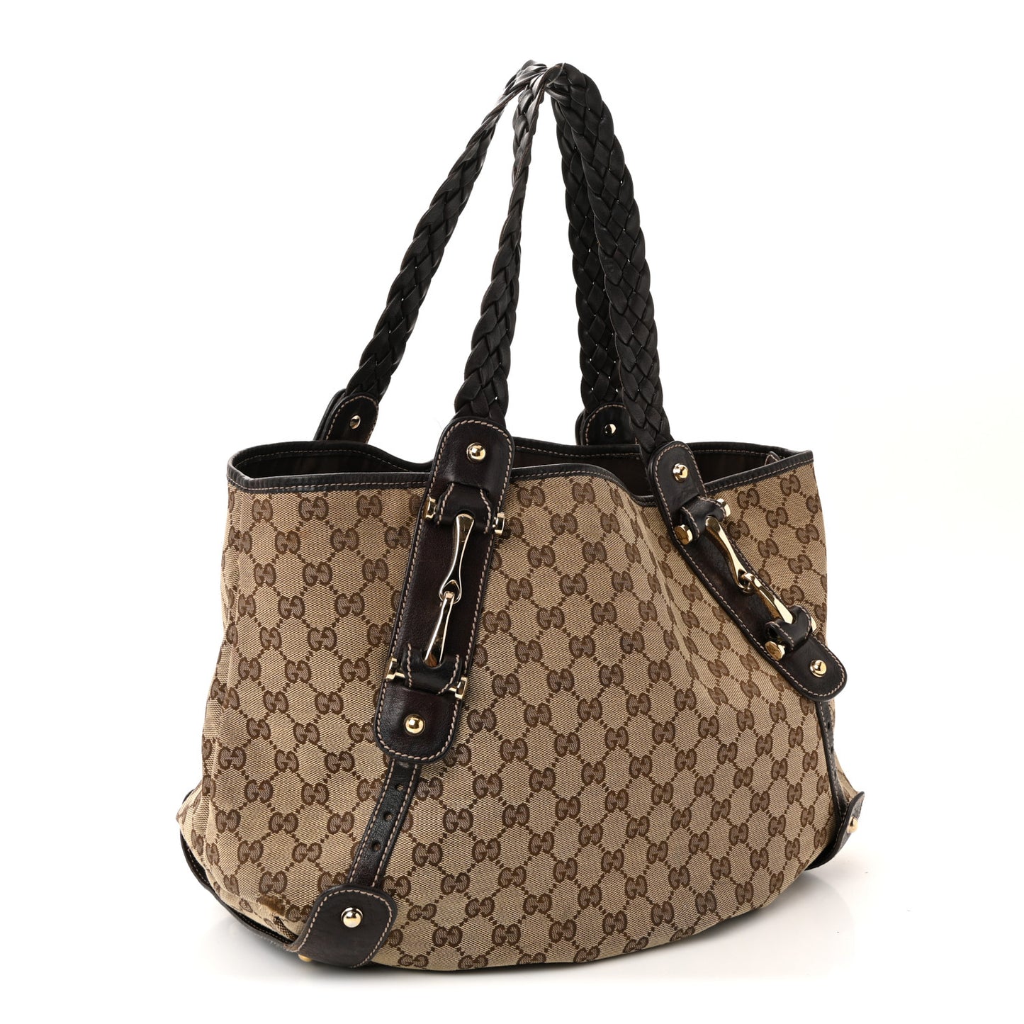 Monogram Medium Pelham Shoulder Bag Dark Brown