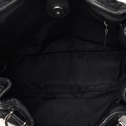 Christian Dior Nylon Cannage Shopper Tote Black 5 of 9