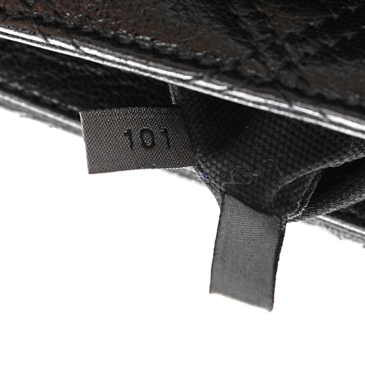 Lacquered Lambskin Baroque The Large Single Flap Black