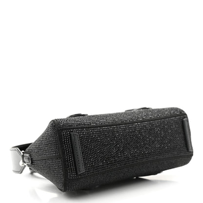 Givenchy Lambskin Satin Strass Mini Antigona Stretch Black 4 of 9