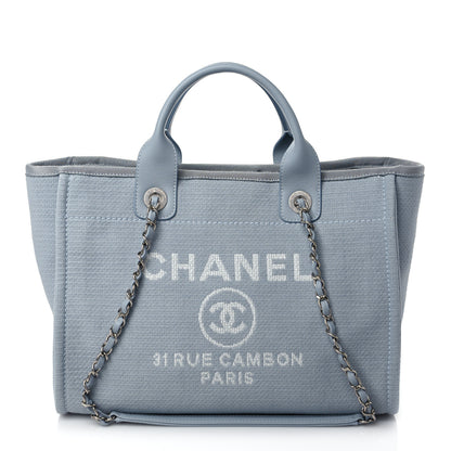 Chanel Mixed Fibers Small Deauville Tote Grey 1 of 11