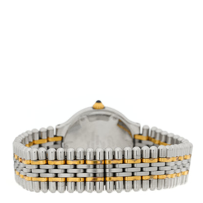 Cartier Stainless Steel 18K Yellow Gold 28mm Must De 21 Bullet Link Quartz Watch 3 of 4
