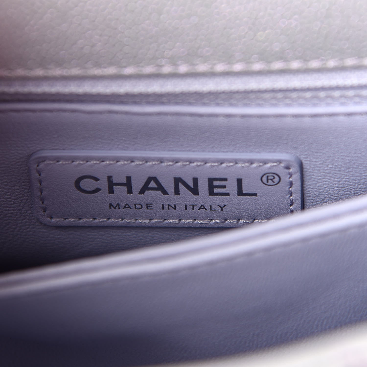 Chanel Iridescent Caviar Quilted Mini Coco Handle Flap Purple 5 of 8