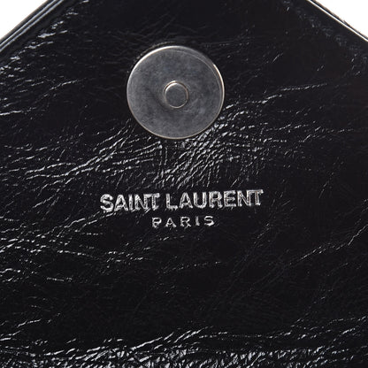 Saint Laurent Calfskin Matelassé Monogram Classic Baby Punk Chain Bag Black 6 of 7