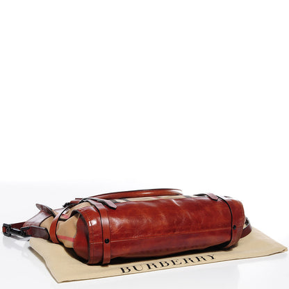 Burberry Bridle Calfskin House Check Tote 4 of 8