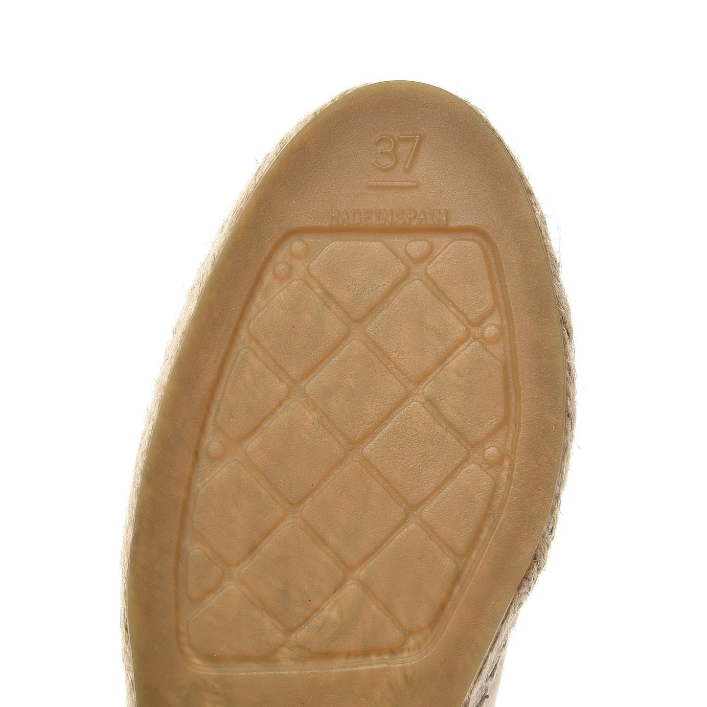 Lambskin CC Espadrilles 37 Beige Black