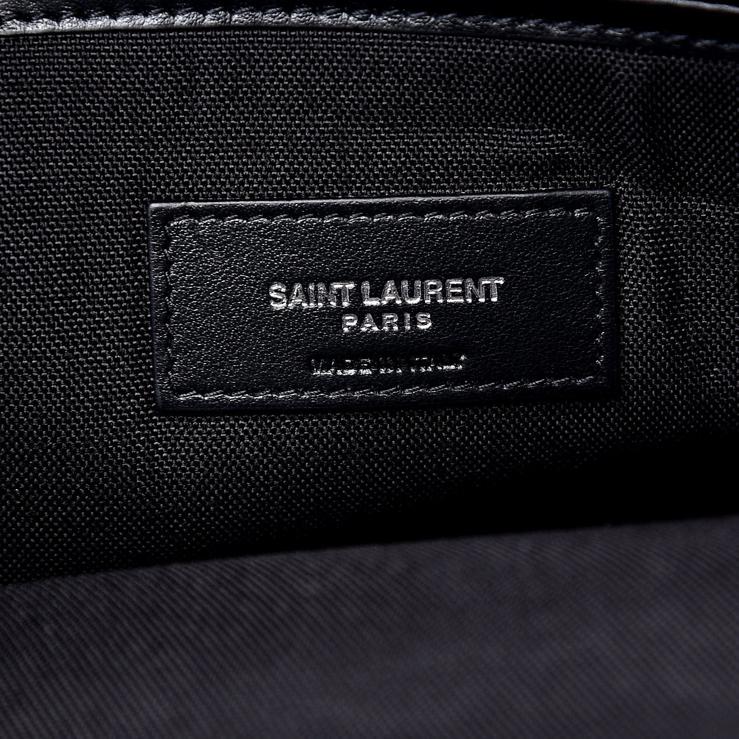 Saint Laurent Canvas Calfskin Race Rivington Backpack Black Navy 5 of 10