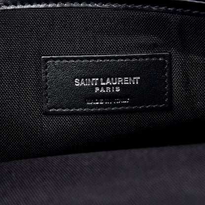 Saint Laurent Canvas Calfskin Race Rivington Backpack Black Navy 5 of 10