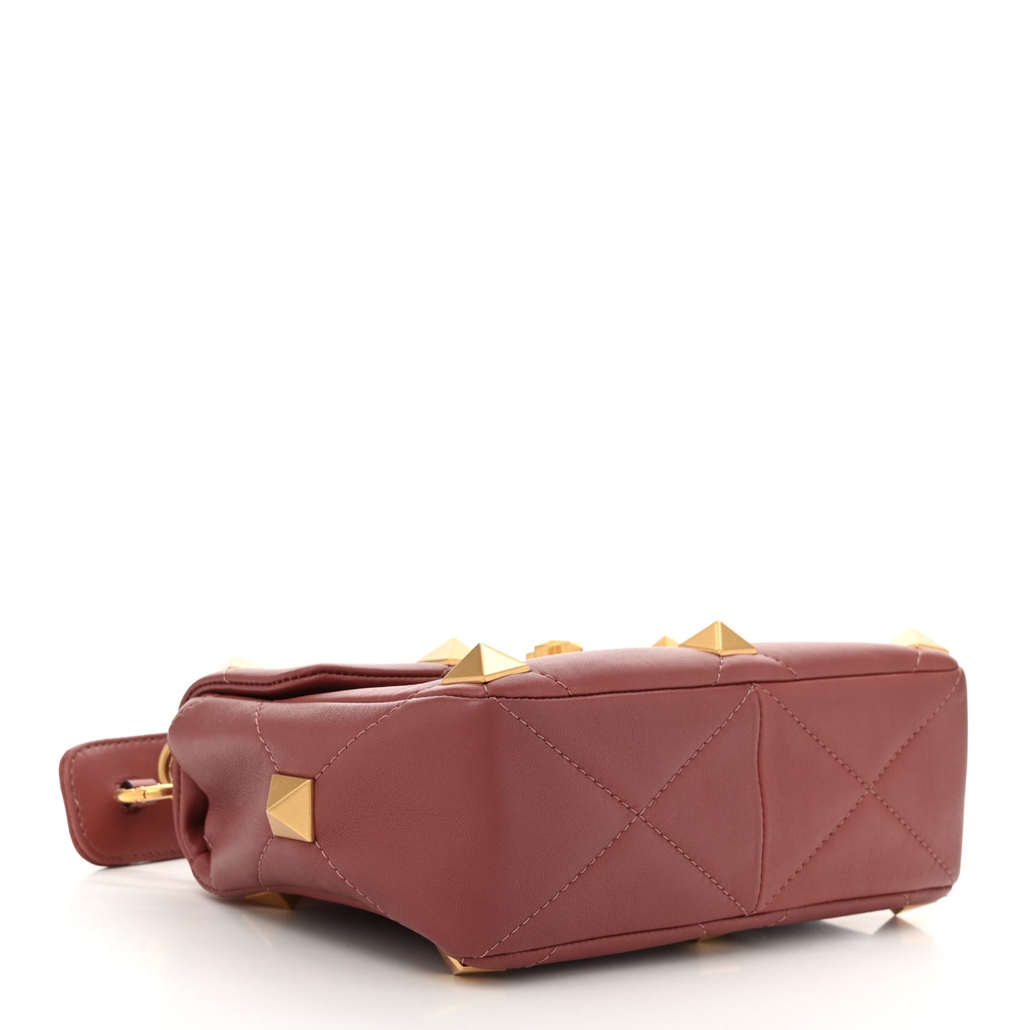 Nappa Medium Roman Stud Shoulder Bag Gingerbread