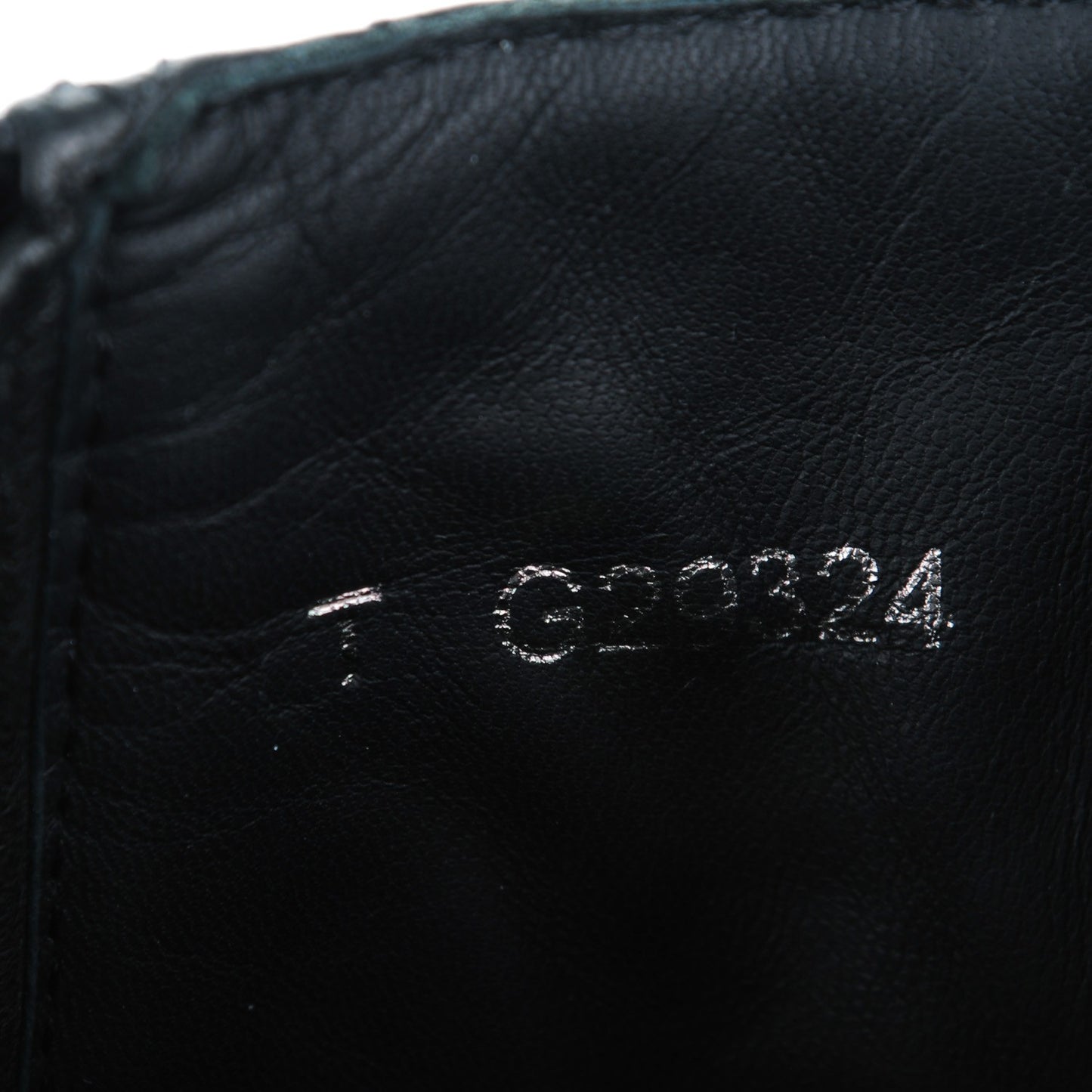 Sheepskin Quilted CC Tall Lace Up Combat Boots 35.5 Black