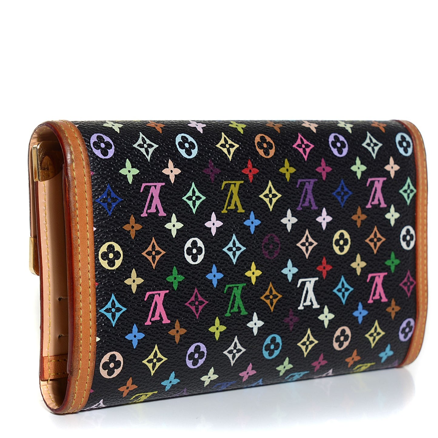 Monogram Multicolor Porte Tresor International Wallet Black