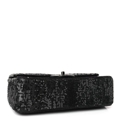 Chanel Sequin Lambskin Medium Moonlight on Water Flap Black 4 of 10