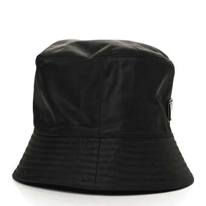 Prada Re-Nylon Metal Triangle Logo Mens Bucket Hat XL Black 4 of 7