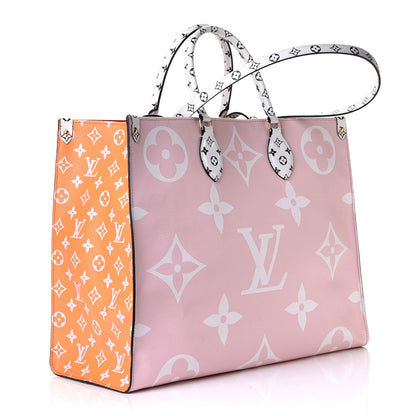 Louis Vuitton Monogram Giant Onthego GM Rouge Rose 2 of 7