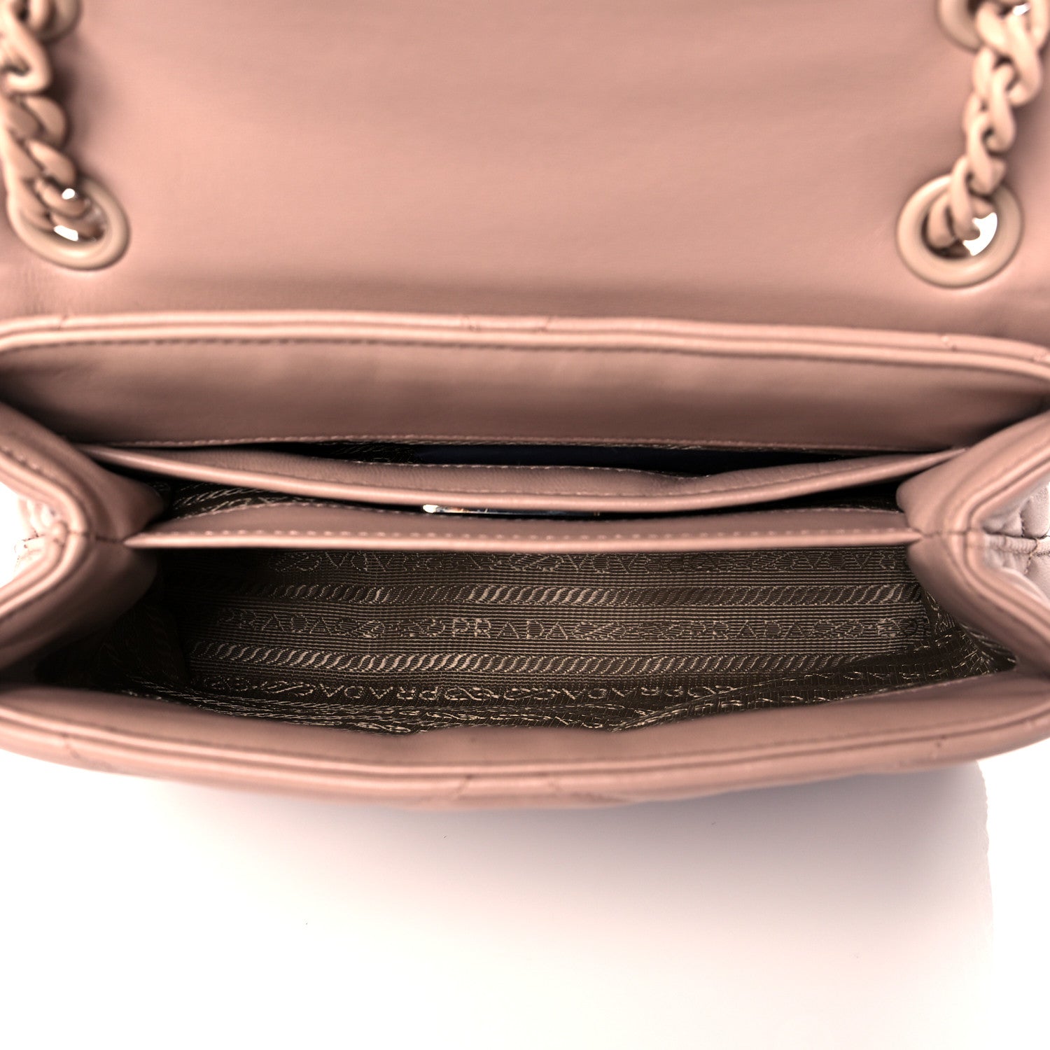 Prada Nappa Triangle Stitched Small Spectrum Bag Cipria 4 of 8