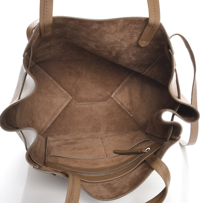 Celine Soft Grained Calfskin Small Belt Cabas Phantom Brown 4 of 5