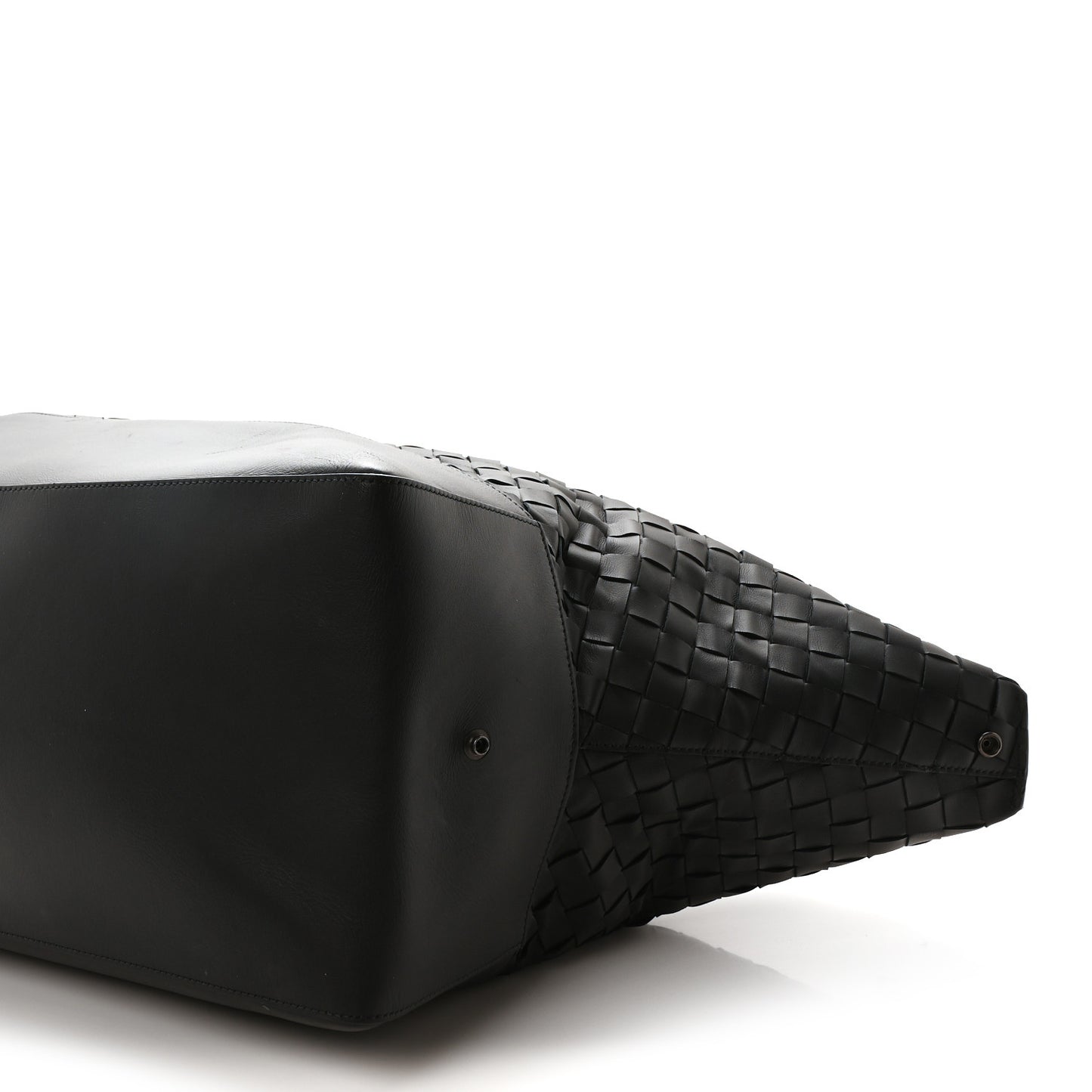 Nappa Intrecciato Travel Duffel Bag Black