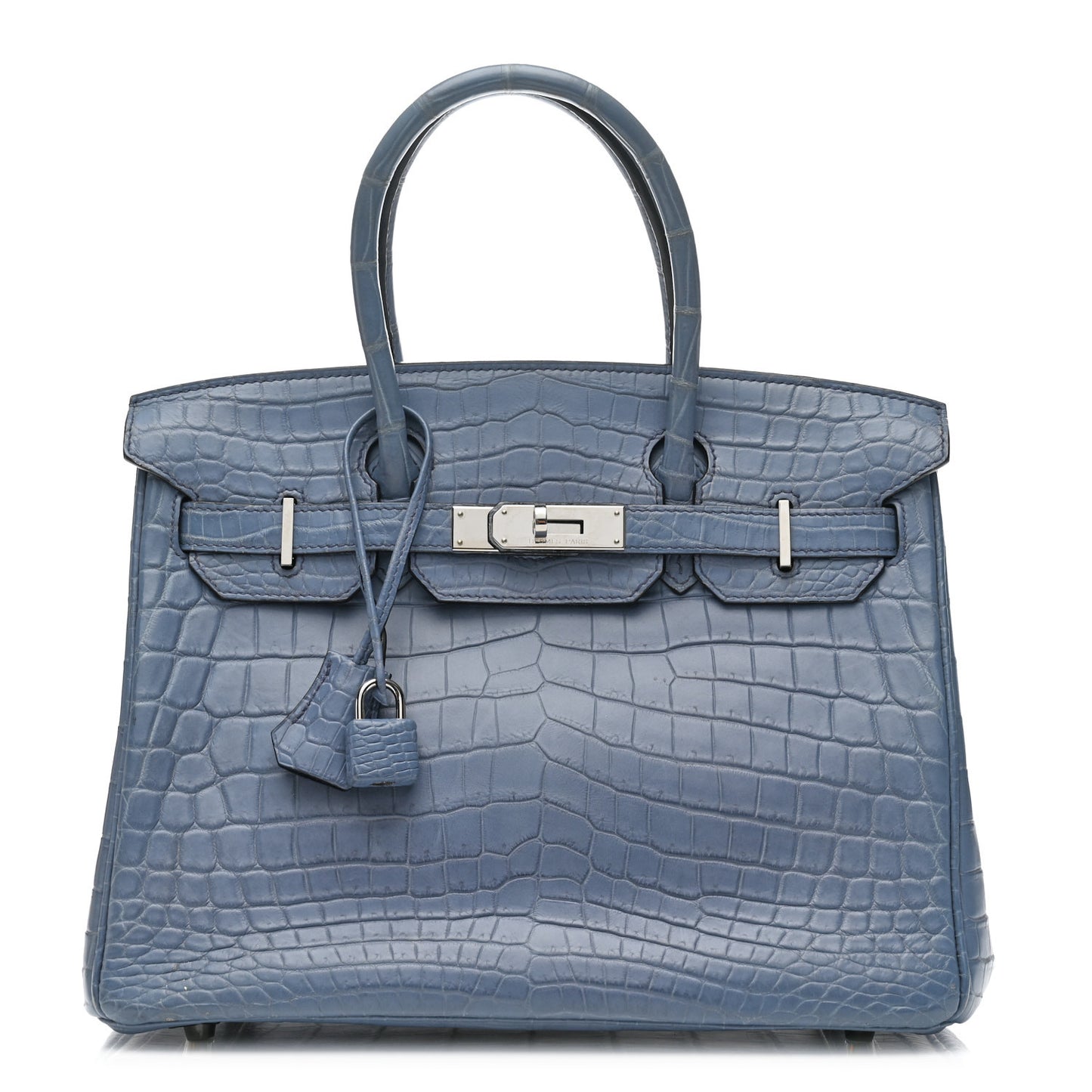 Matte Niloticus Crocodile Birkin 30 Bleu Ciel