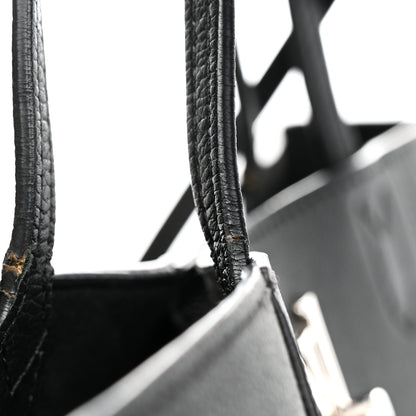 Louis Vuitton Calfskin Lockme Cabas Black 12 of 15