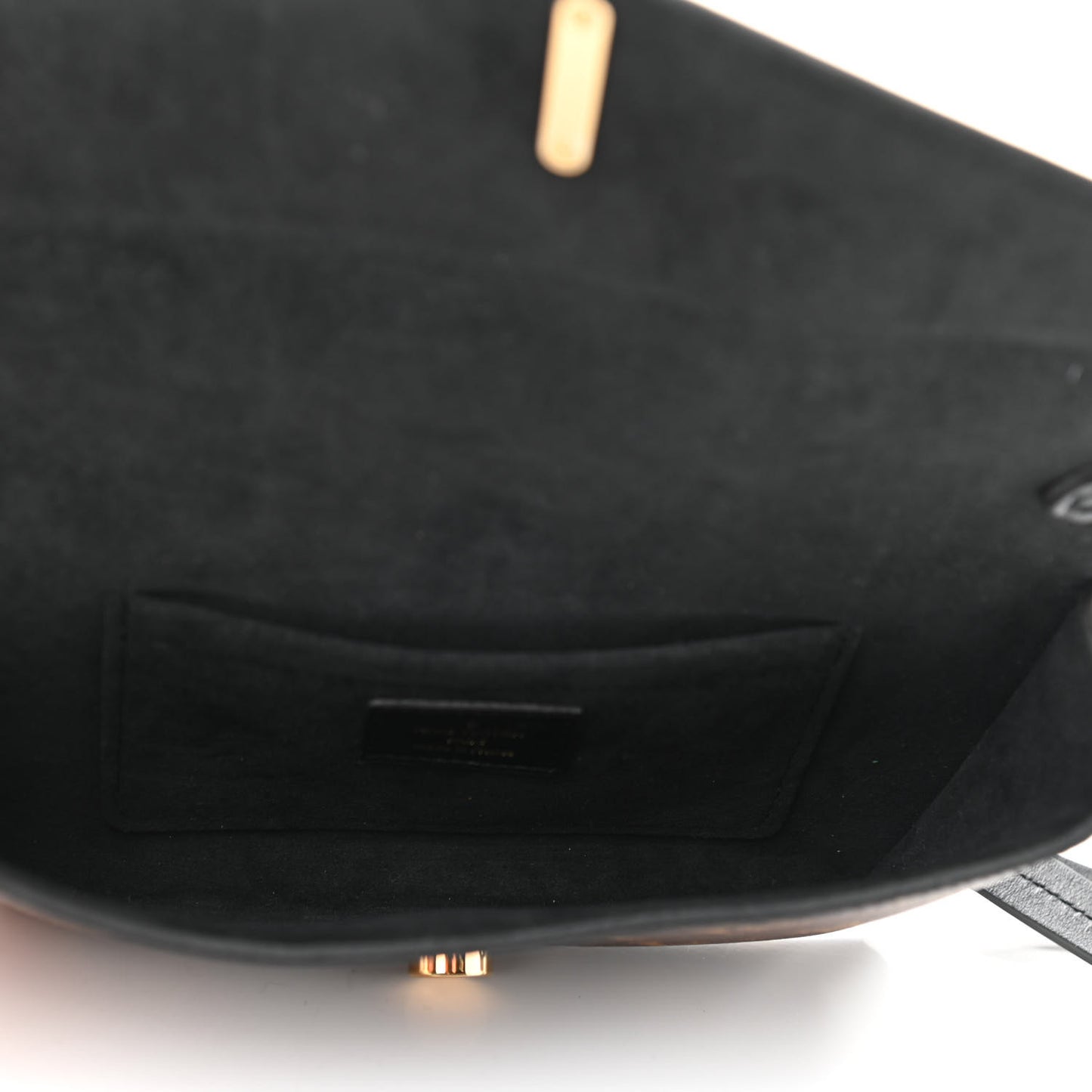 Monogram Padlock On Strap Black