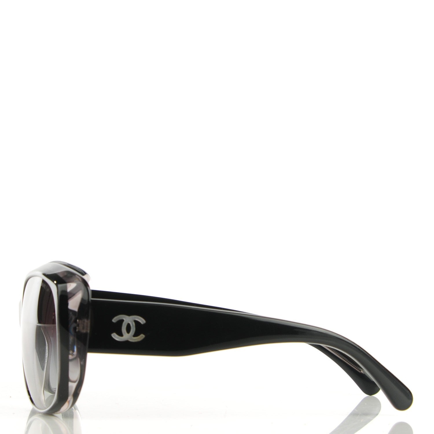 Chanel Mother of Pearl CC Sunglasses 5227-H Black 2 of 6