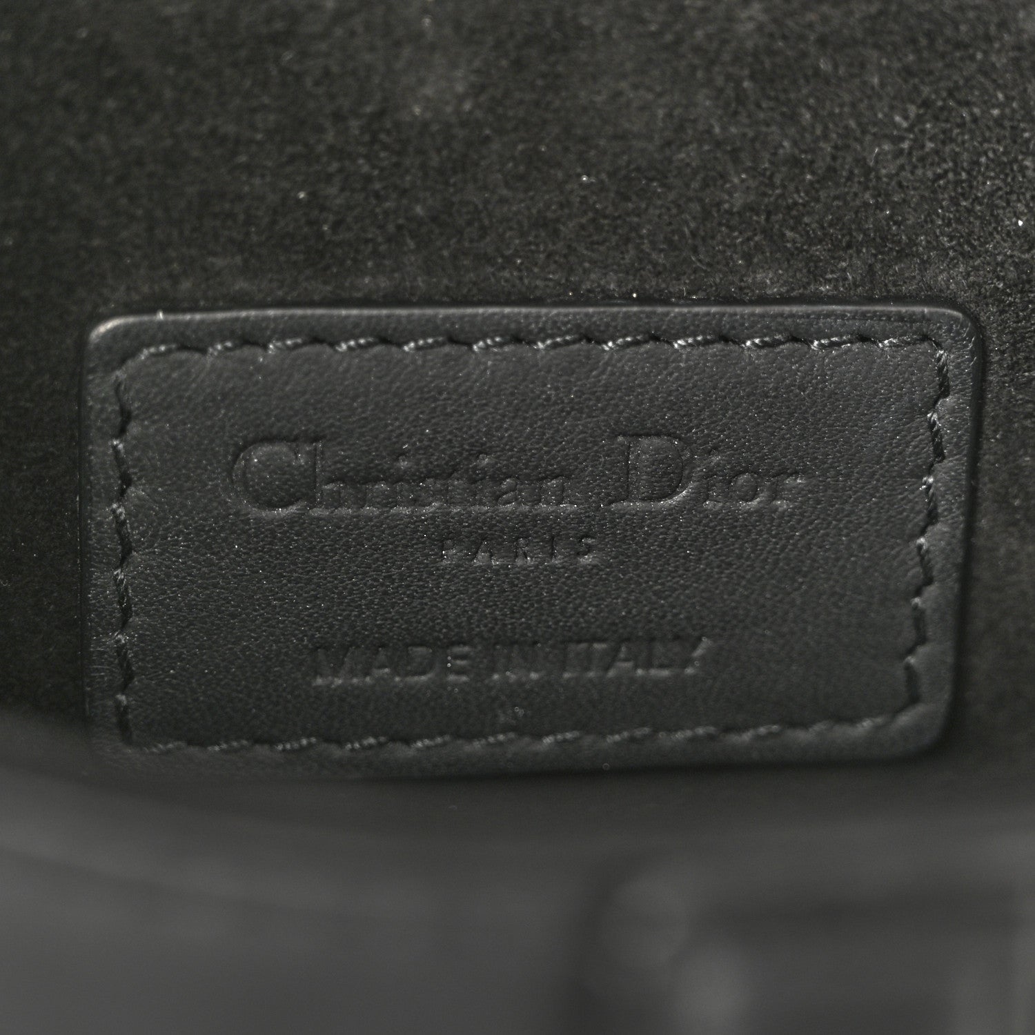 Christian Dior Ultra Matte Calfskin Mini Saddle Bag Black 6 of 10