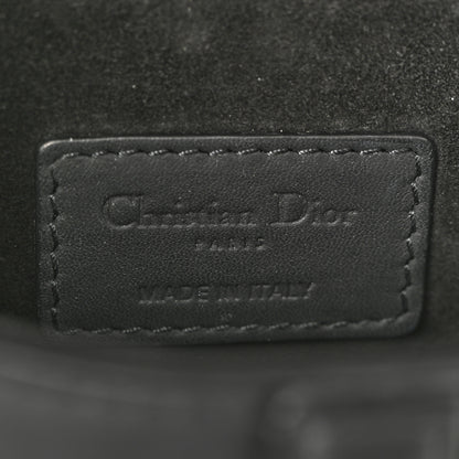 Christian Dior Ultra Matte Calfskin Mini Saddle Bag Black 6 of 10