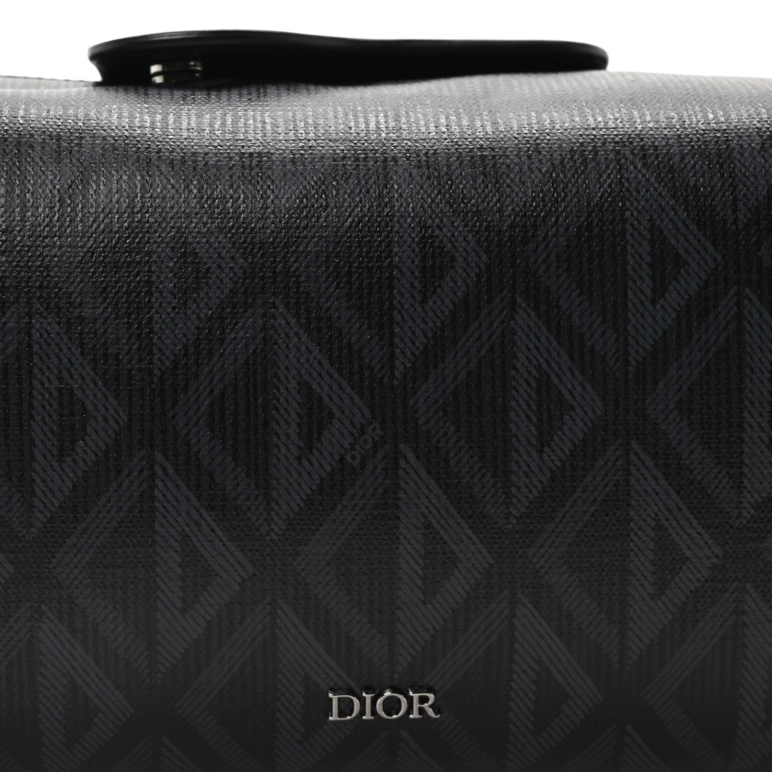 Christian Dior Canvas CD Diamond Lingot Toiletry Pouch Black 8 of 10