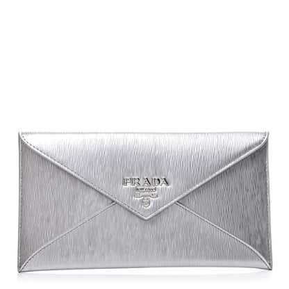 Prada Vitello Move Envelope Wallet Cromo 1 of 7